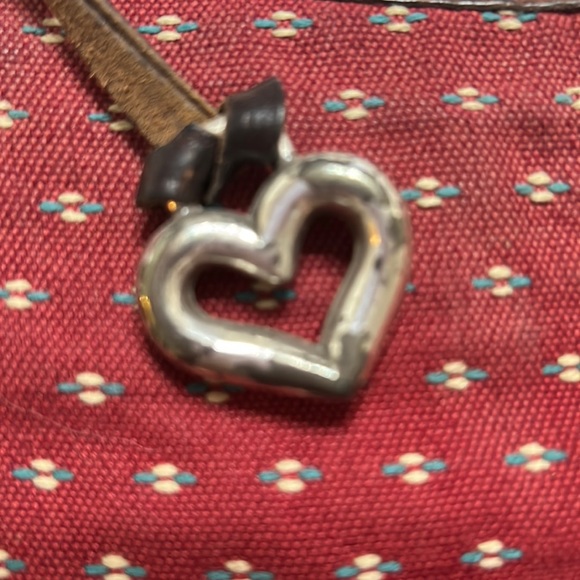 Brighton Red Tapestry Braided  Shoulder Strap Bag - Picture 6 of 7